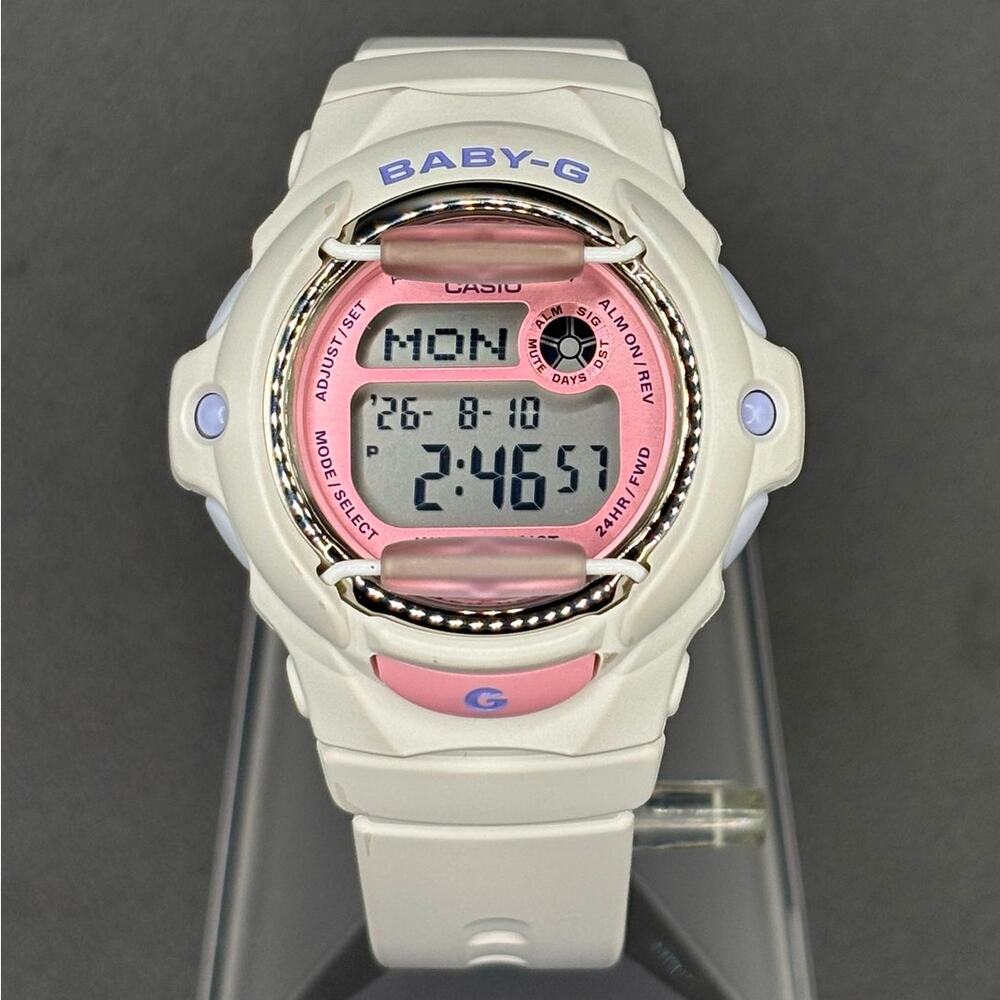 Casio Baby-G BG-169PB-7 Playful Beach White Pink Digital W
omen’s Watch 200M